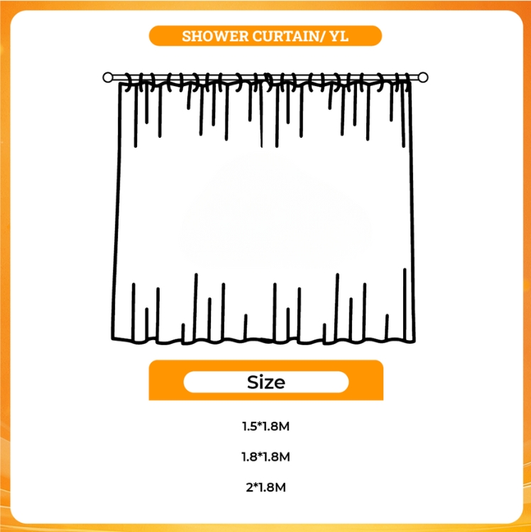3D shower curtain - BigBang Gift Shop