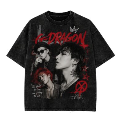 BigBang G Dragon Idol Mineral Wash T-Shirt