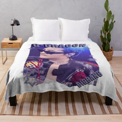 Bigbang Charm G Dragon Throw Blanket