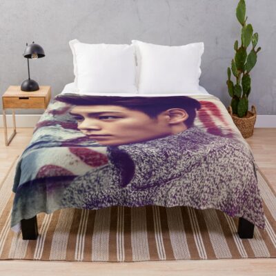 Top Bigbang Kpop Korea Choi Seung Hyun Throw Blanket