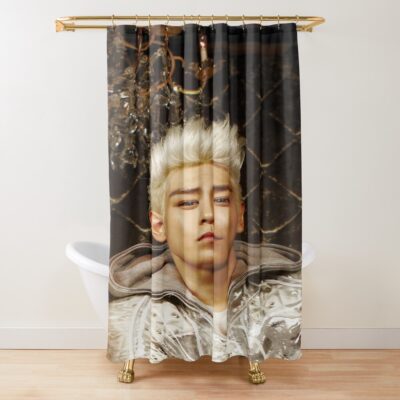 Bigbang Gdandtop Kpop Big Bang Top G Dragon Shower Curtain