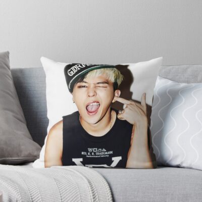 G Dragon Bigbang Throw Pillow